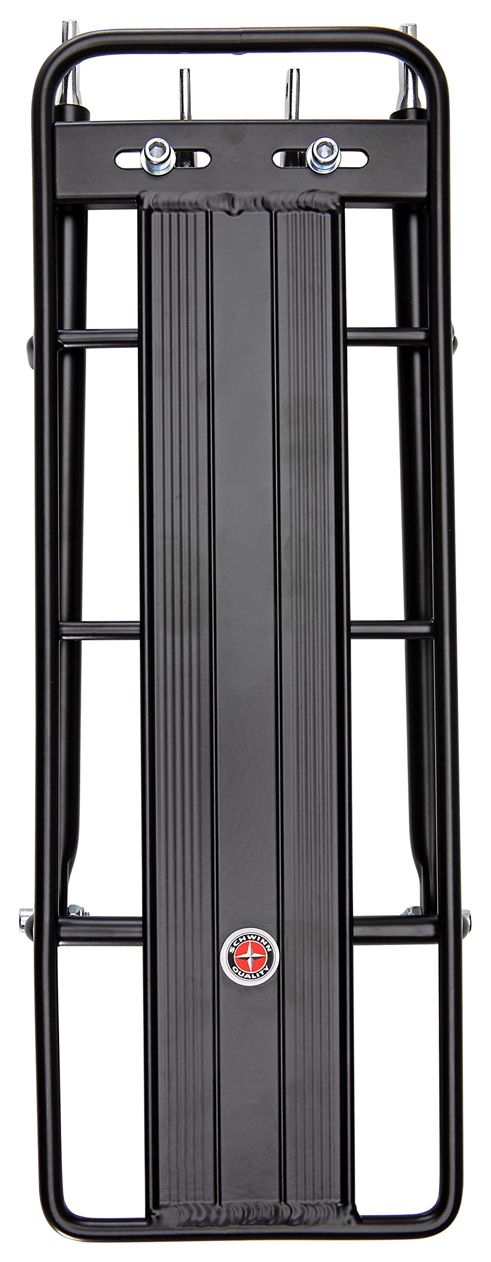 Schwinn Rear Bike Rack, 26 lb Capacity, Lightweight, Compact and Durable Construction, Fits Most Adult Bicycle Frames, Cargo Options for Backpack, Baskets & More, Bicycle Rack for Back of Bike