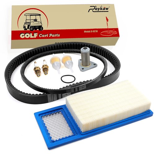 Roykaw EZGO TXT Golf Cart Tune Up Kit w/Drive Belt & Starter Generator Belt for 1994-2005 with 295/350cc 4 Cycle Robbins Motor