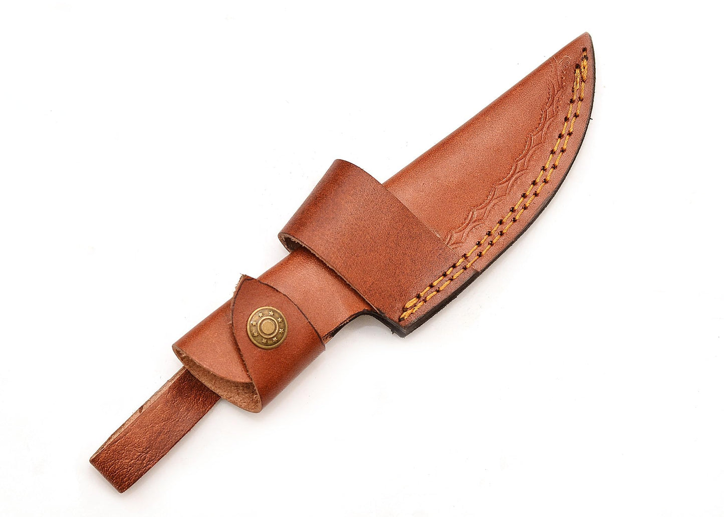 Hunting Hunts Handmade Genuine Cowhide Leather Knife Sheath, Horizontal Compact Carry, Heavy Duty Universal Cover, 9.5 x 5.5 x 1.75 inches (Brown, 5-Inches)