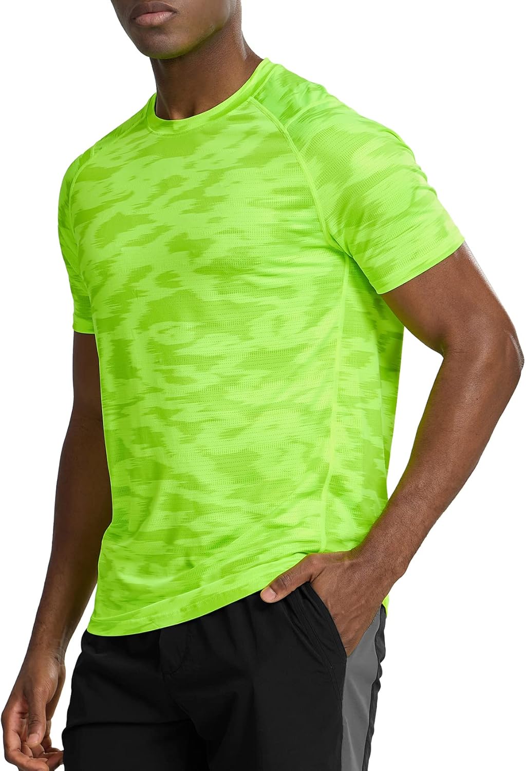 Zengjo Men's Athletic T-Shirt - Quick-Dry Short Sleeve for Running & Gym Workouts | Comfortable Fit