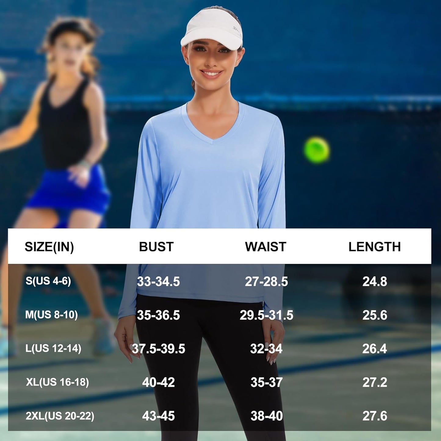 Skiennix Women's Long Sleeve Workout Tops - Moisture-Wicking Quick-Dry V-Neck Athletic Shirts