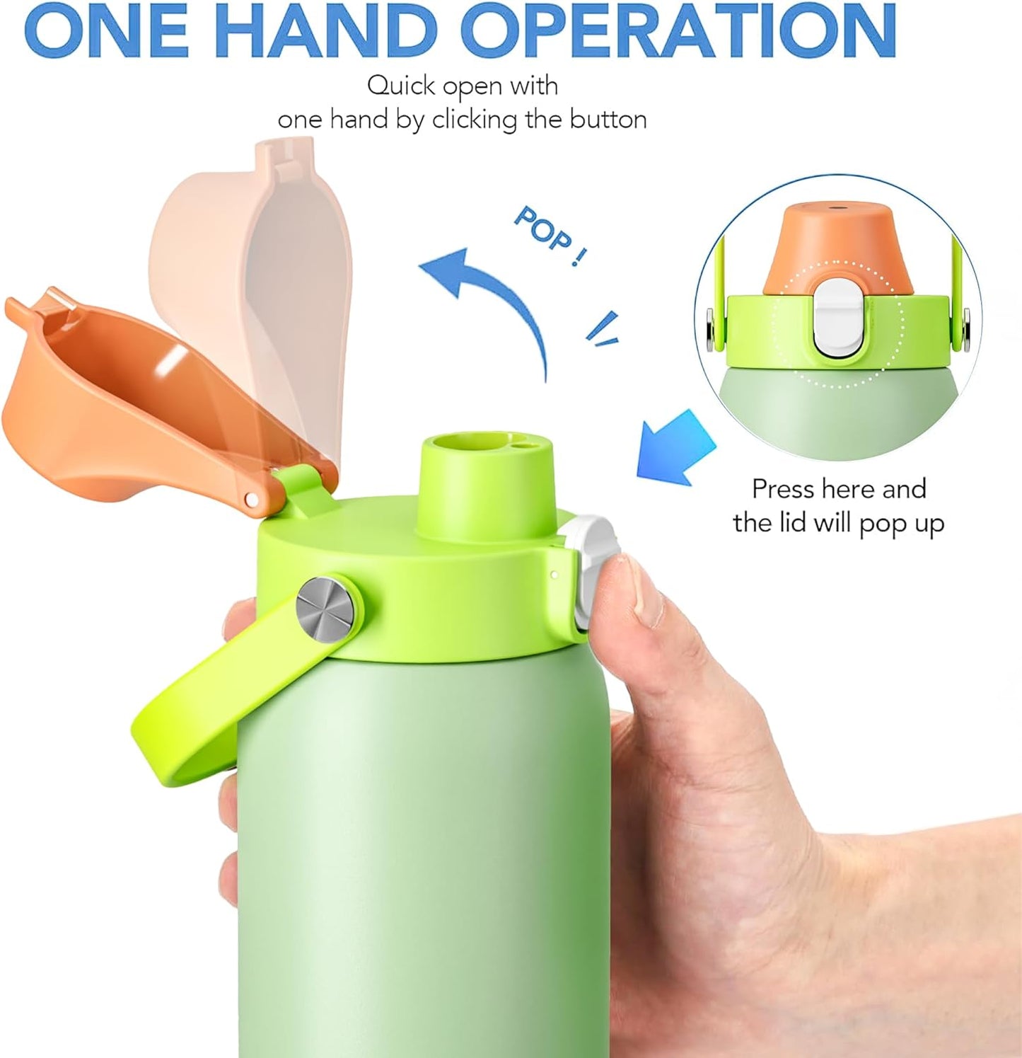 Owala 2-in-1 Replacement Lid - BPA-Free, Leak-Proof Design for 16oz-40oz Freesip Cups