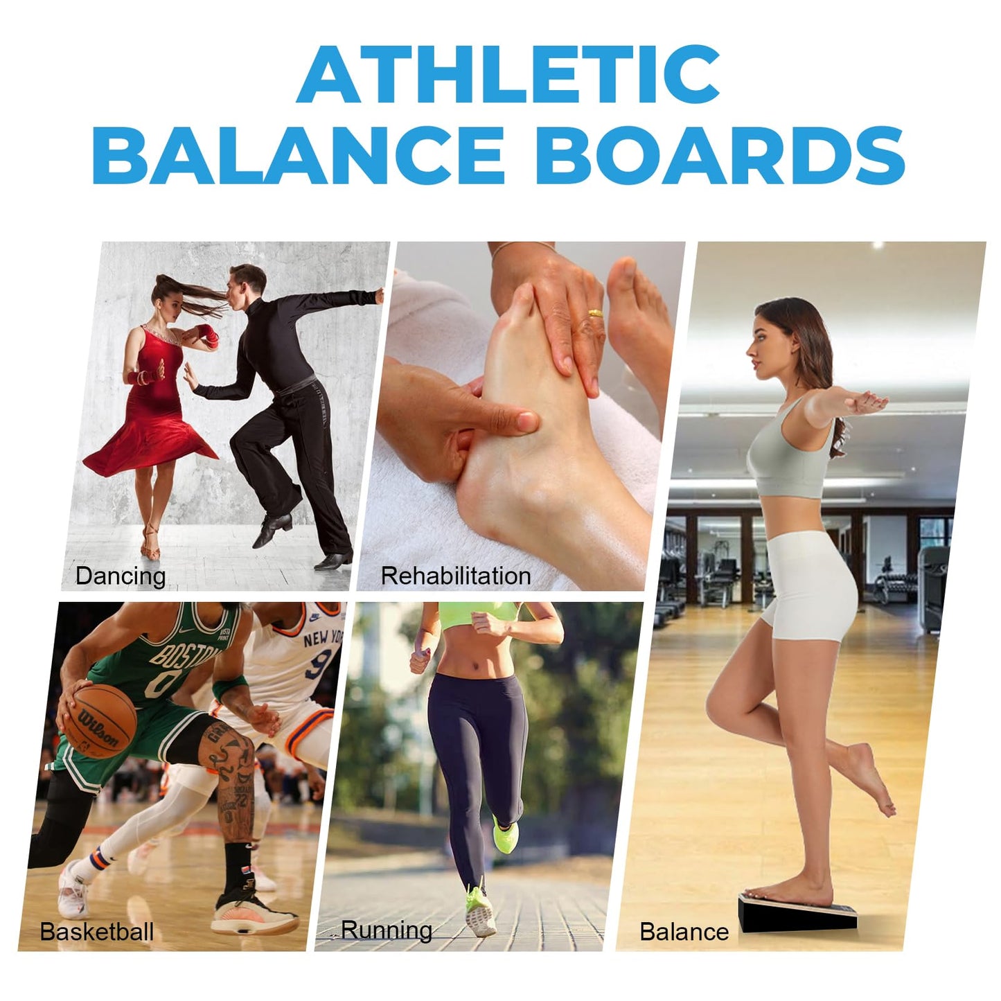 ARCHAEUS Athletic Balance Boards,Slant Board,Wobble Board,Balance Wedge for Condition Your Body and Prevent Injury