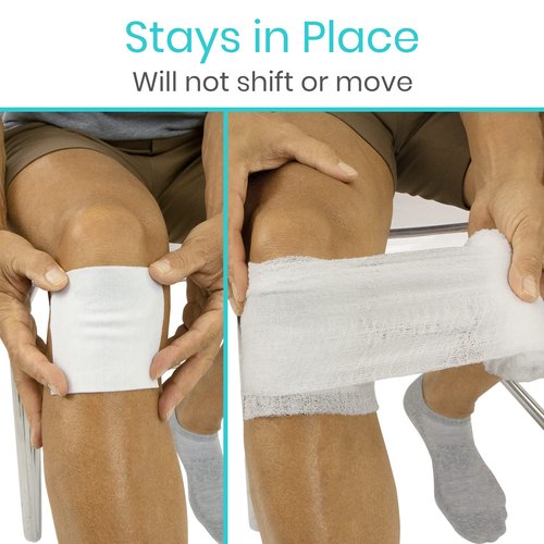 Vive Care 3x3 Sterile Gauze Pads (100 Piece) - Individually Wrapped 2-Pack Wound Dressing for Cleaning & Cushioning - Non-Adhesive Highly Absorbent Bandages