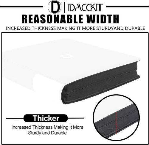 D DACCKIT Premium Comic Binder - Holds 96 Comic Books with Sleeves | Classic White Storage Album