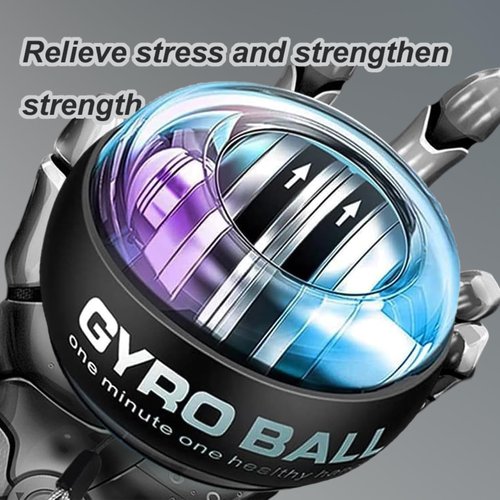TZWXHDM 2026 New Wrist Ball Exerciser, Curaball Torque Ball with LED Lights and Portable Case, 6-Level Color-Shifting, PowerBall for Stronger Arms, Wrists and Fingers