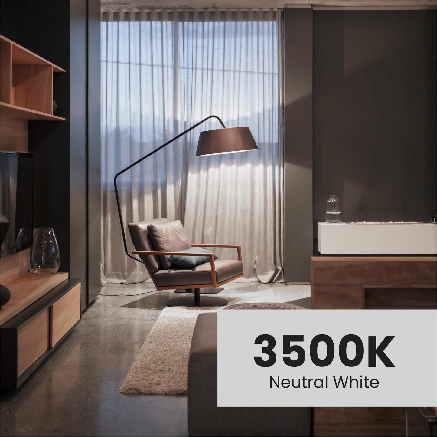 Feit Electric A19 LED Light Bulb, 75W Equivalent, 1100 Lumens, 3500K Neutral White, Non-Dimmable, E26 Base, Indoor/Outdoor, General Purpose LED Bulbs, 11,000-Hour Lifespan, A1100/835/10KLED/4, 4 Pack