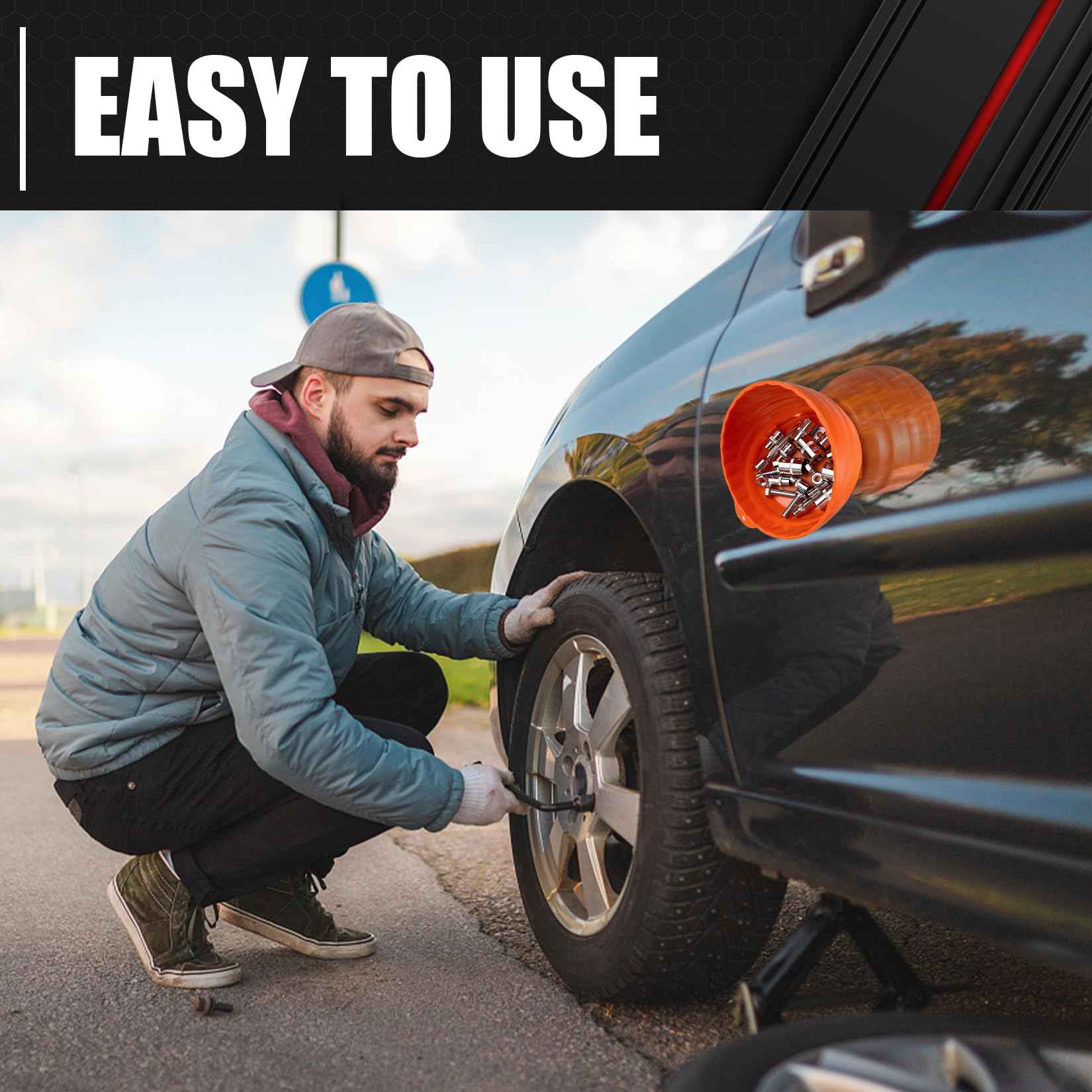 C&T 2-Piece Magnetic Nut Cup, Nuts and Bolts Organizer Set, 6 Inch Cup Diameter, Holds up to 5 lbs, Magnetic Bowls for Holding Nuts and Bolts, Small Parts, Pins, Tools