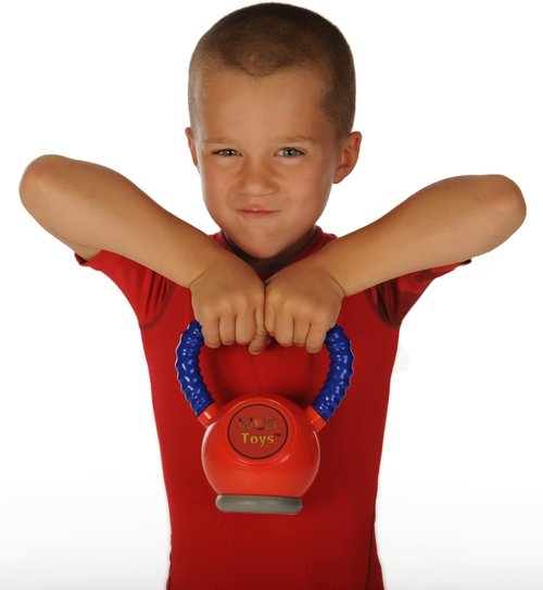 WOD Toys® Kettle Kid Kettlebell Red - Safe, Durable Kettle Bell Weight lifting Toy for Kids Fitness - Kid Gym Workout and Exercise Equipment for Toddlers and Children