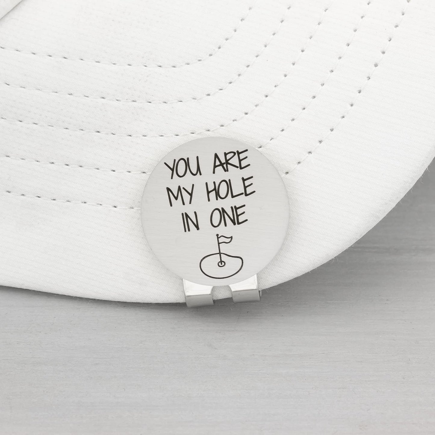 Golf Gifts for Men Golf Ball Marker with Hat Clip You Are My Hole In One