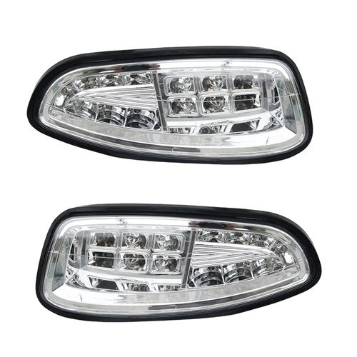 Shu-Ran Golf Cart LED Head Tail Light Kits for EZGO RXV 2008-2015 Gas & Electric Models 12 Volts Street Legal Front Rear Golf cart Assembly Kits for EZGO RXV