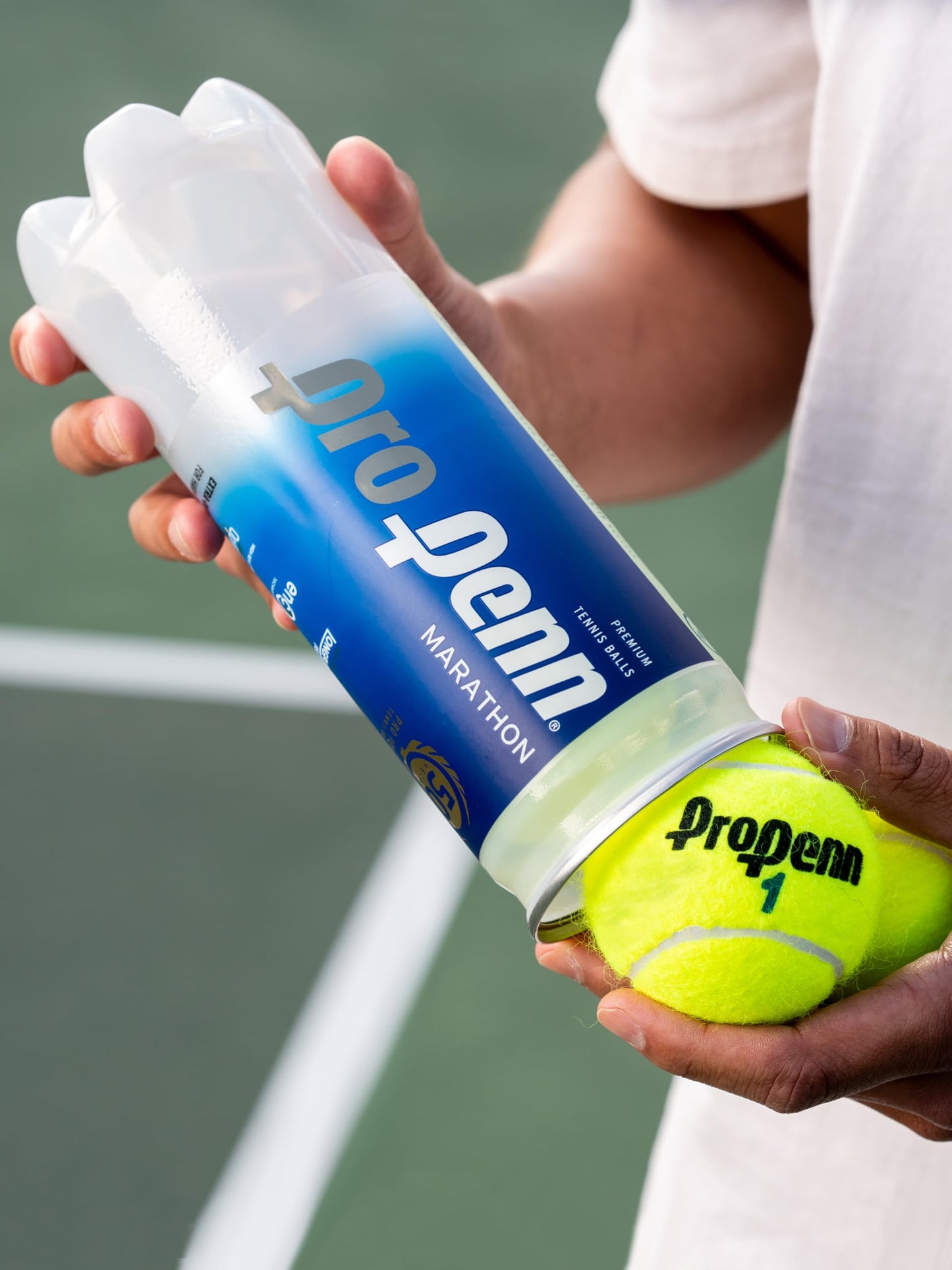 Pro Penn Marathon XD High Altitude Tennis Balls - Extra Duty Felt Pressurized Tennis Balls - 1 Can, 3 Balls