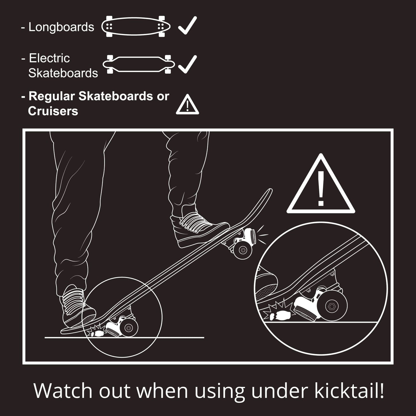 Eggboards Electric Skateboard Lights for Night Riding. LED Skateboard Light Kit. Longboard Lights USB Rechargeable. Skate Board Headlight Front and Back. Ideal Electric Skateboards Accessories