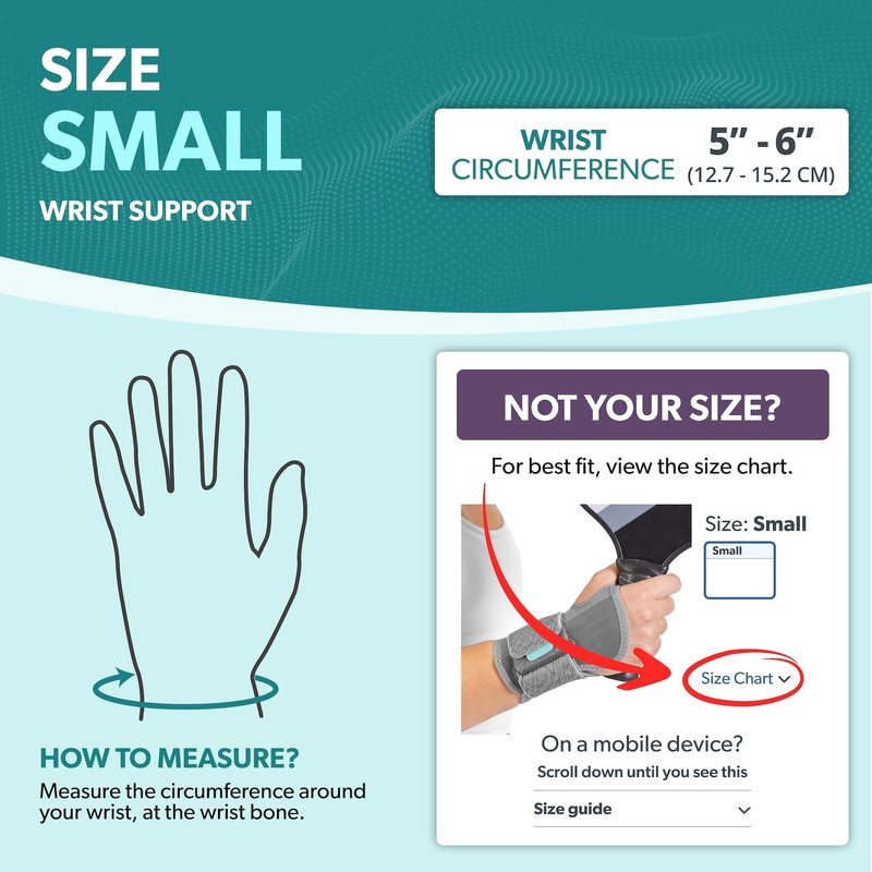 BraceAbility Wrist Support for Men and Women - Tennis and Pickleball Wrist Brace, Sports Injury Relief, Sprained Wrist Recovery, Tendonitis Support, Cycling, Volleyball, Golf - Right Hand (Small)