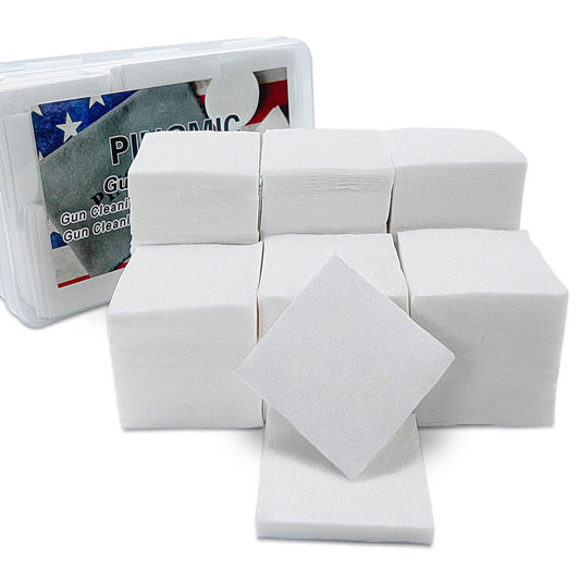 Thick Gun Cleaning Patches 900PCS, Lint Free Cloth with Storage Case, Highly Absorbent Square 2" Patches, Fit for Most Caliber Gun Cleaning Supplies