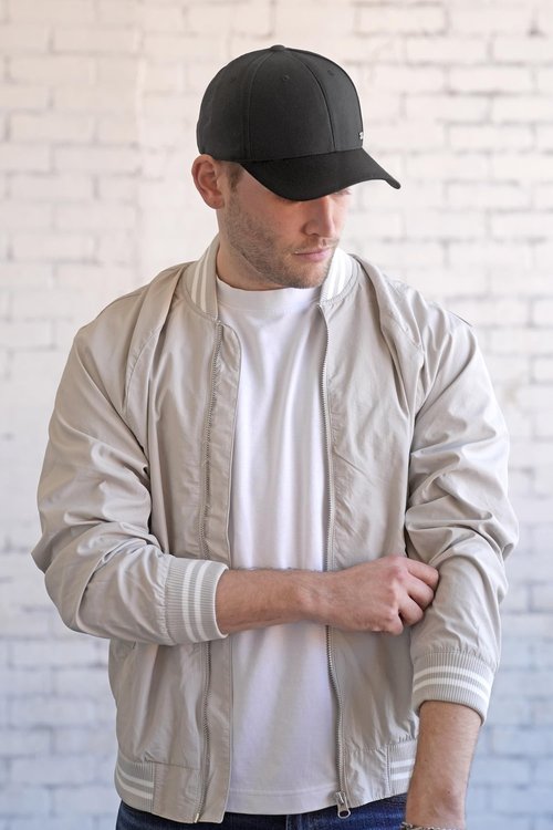 Fashion Baseball Hats for Men by King & Fifth | The Senna Baseball Cap with Low Profile & Menswear Fabric + Baseball Caps (US, Alpha, Small, Medium, Black Menswear)