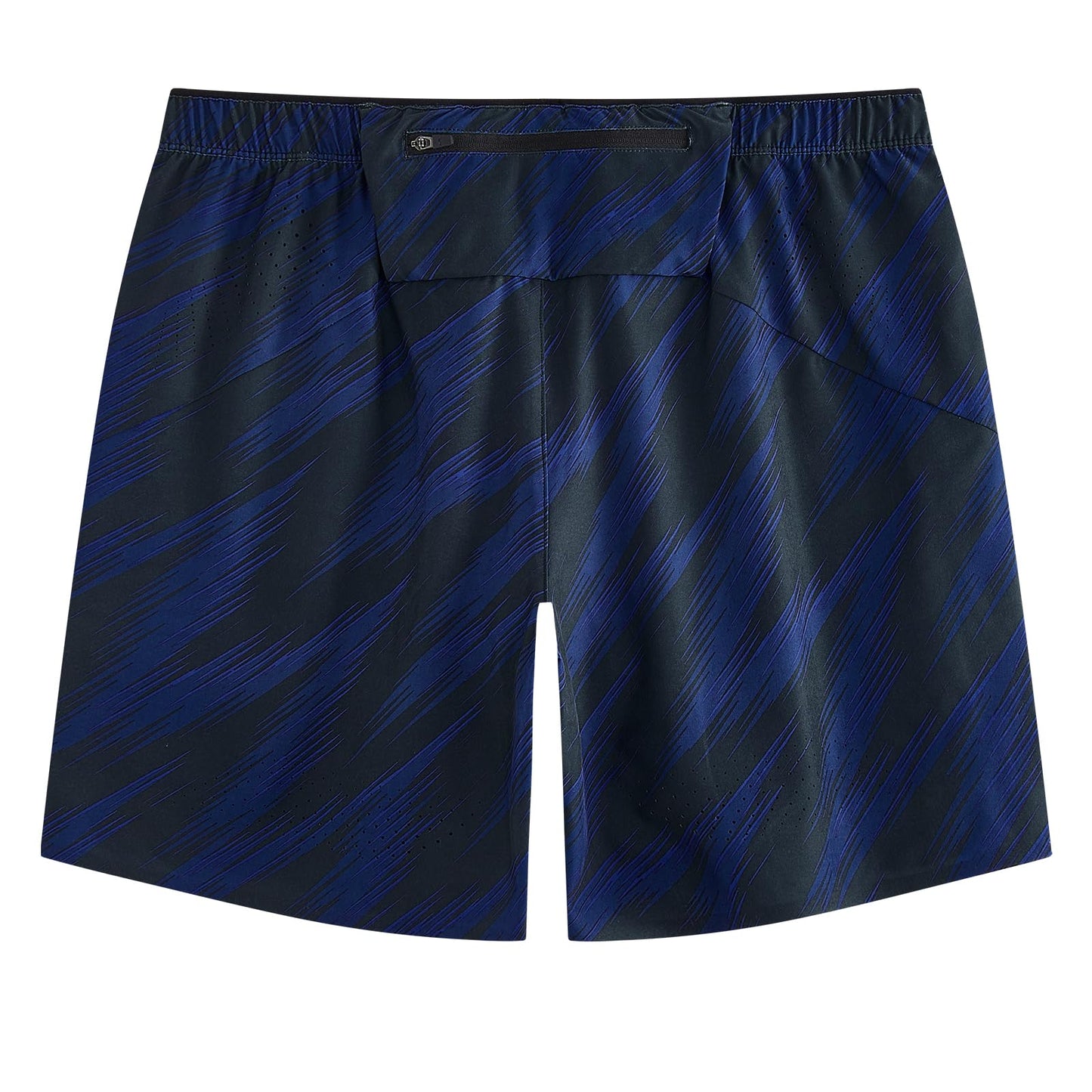 maamgic Men’s Running Shorts 7" 2 in 1 Compression Liner 4-Way Stretch Quick Dry Laser Perforated Gym Workout Athletic Shorts with Pockets Large Dark Blue