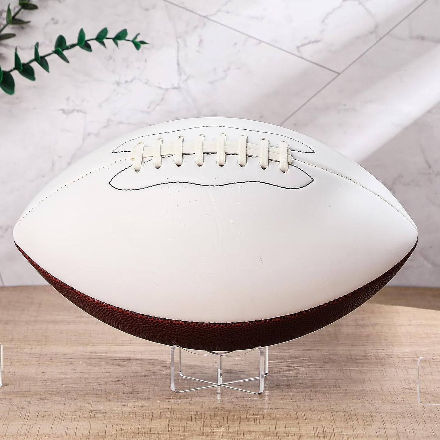 Mudder Acrylic Ball Stand - Clear Display Holder for Basketball, Soccer & More | 3.54 x 1.3 Inch