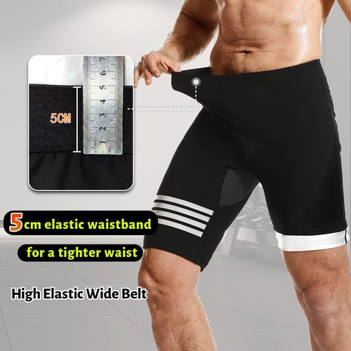 DYUAI Sauna Sweat Shorts for Men Compression Pants Athletic Leggings Workout Sauna suit(WBH7202-07-L)