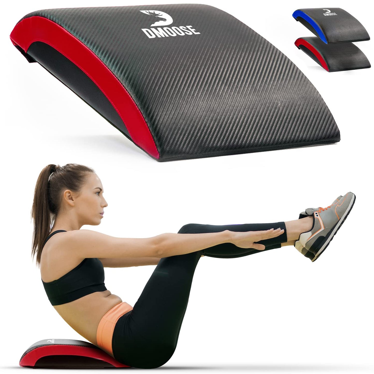 DMoose Ab Mat, Sit Pad for Core Workout Training, Full Range of Abdominal and Ab Workouts - Non Slip PVC leather and High-density Foam - Sit Up Exercise Equipment for Crunches and Leg Lifts