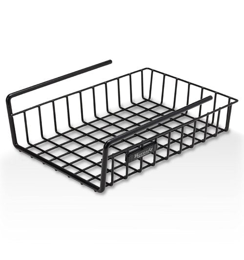Hornady Hanging Shelf Document Basket, 96012 - Coated Wire Basket Maximizes Storage for Documents, Gun Accessories, & Ammo - Easy Access Under Shelf Storage for Gun Safes - Holds Up to 40 Pounds