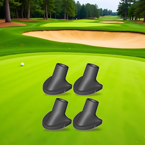 Jowxsx 4Pcs Golf Bag Stand Replacement Feet, Necessary Golf Bag Feet Replacement for Golf Bag Accessories,Strong Grip,Wear-Resistent,Easy to Install