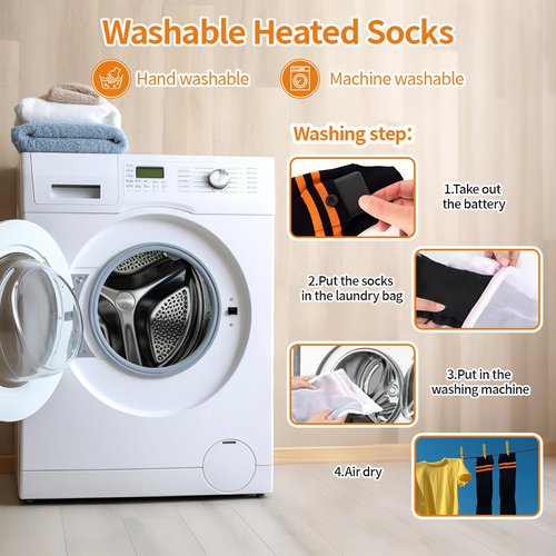 Graciadeco Heated Socks for Men Women, Socks Foot Warmers, Rechargeable Heated Outdoor Camping Skiing Hunting