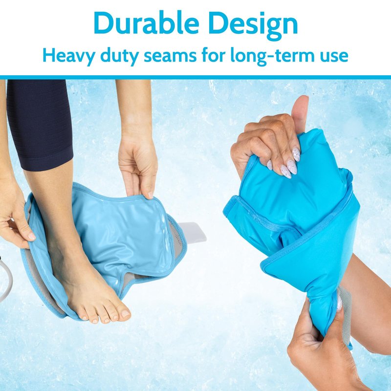 Arctic Flex Gel Replacement Pack - Reusable Ice Brace - Hot and Cold Gel Pack for Injuries, Pain Relief, Swelling - Flexible Therapy Compression Wrap (Compression Ankle)
