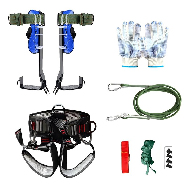 ruifengsheng Tree Climbing Gear,Tree Climbing Gear Arborist Tree Climbing Kit for Tree Work,Suitable for Felling and Picking