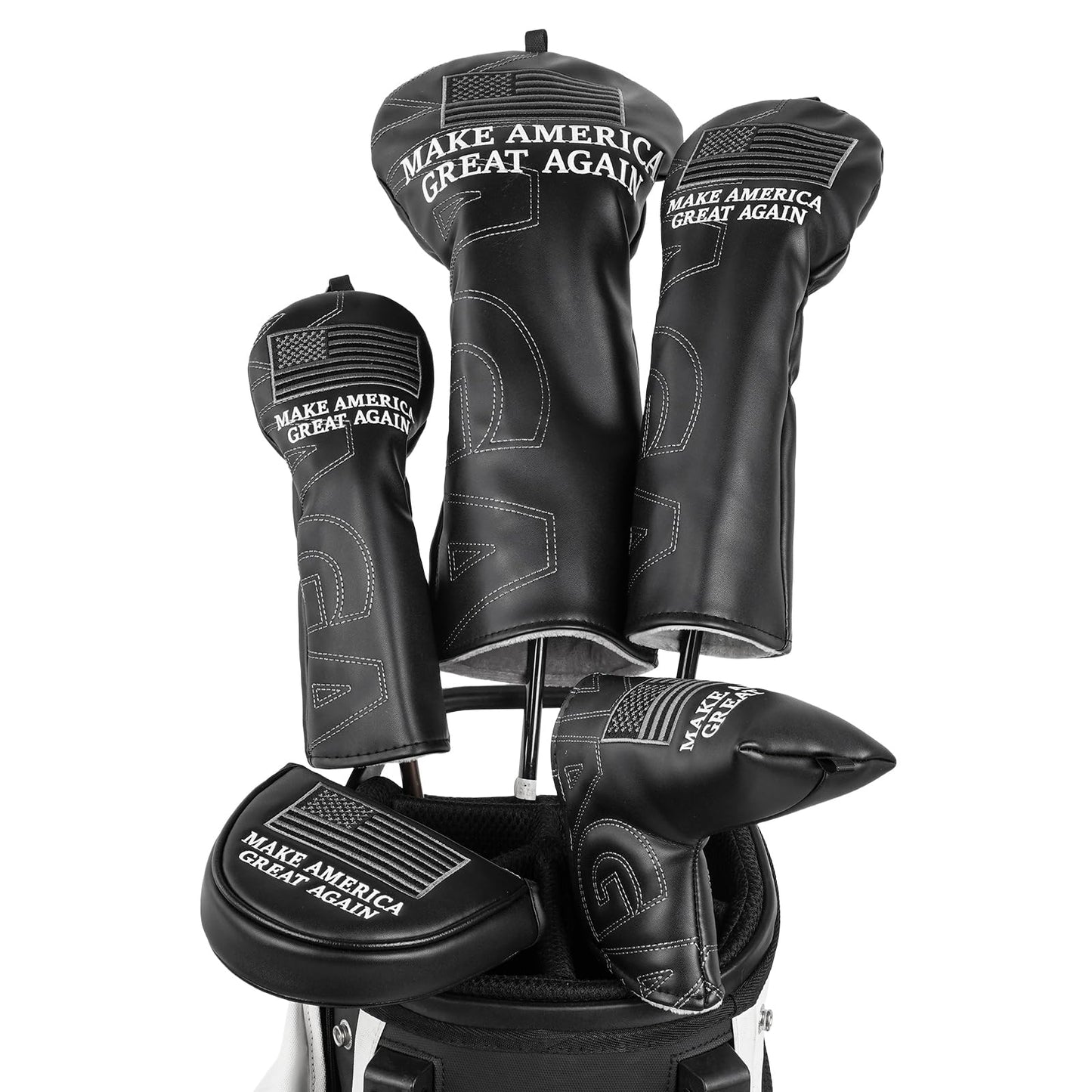 Craftsman Golf Golf Club Head Covers, Driver Headcover Golf Club Cover, Black Driver Headcover Fit up tp 460cc Golfing Gift for Men Women