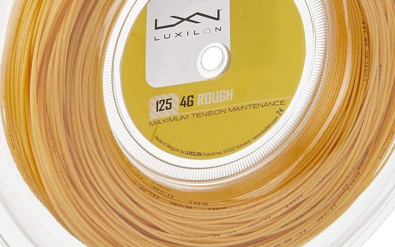 Luxilon 4G Rough 125 Tennis String - 200m Reel, Gold