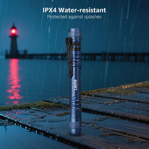 Lepro LED Pen Flashlights, Lightweight, Mini, Waterproof Pocket Flashlight with Clip, 2 Pack Small Flashlights for Inspection, Work, Emergency