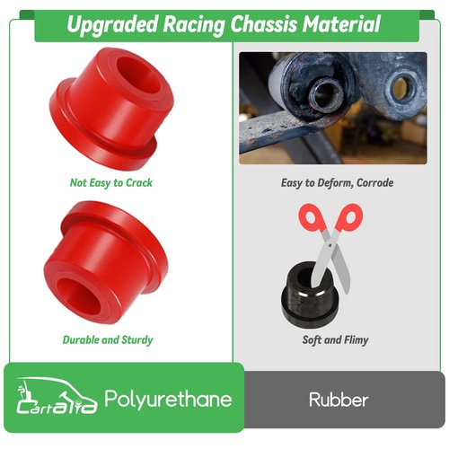 Cartalia Golf Cart Front Lower Leaf Spring & Upper A-Arm Bushing Sleeves Kit for Club Car DS 1992-Up Gas/Electric, Replace Polyurethane Bushing and Sleeves OEM # 1016346 1016349 1016350 1015583