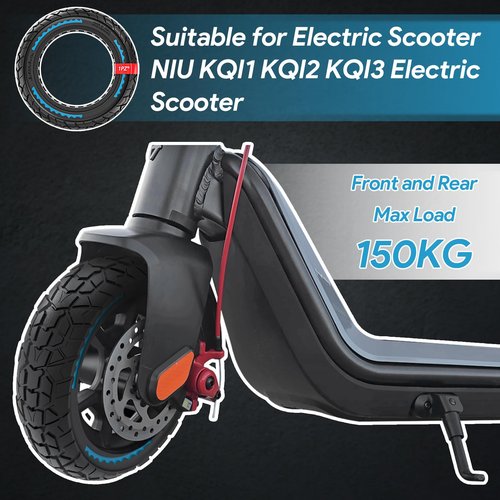 1PZ SPX-SC4 9.5x2.5-6.1 Solid Tire Off-Road 9.5 x 2.50 Replacement for NIU KQi3 Pro Max Sport Electric Scooter