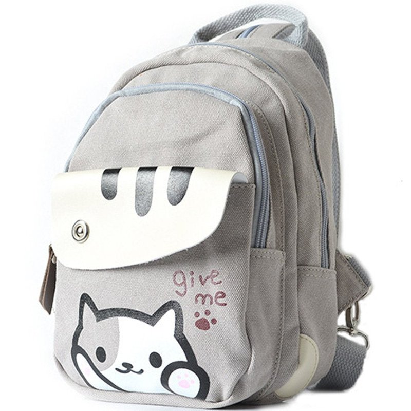 Anime Multifunctional Shoulder Bag Knapsack Japanese Game Cosplay Cat Backpack (#1)