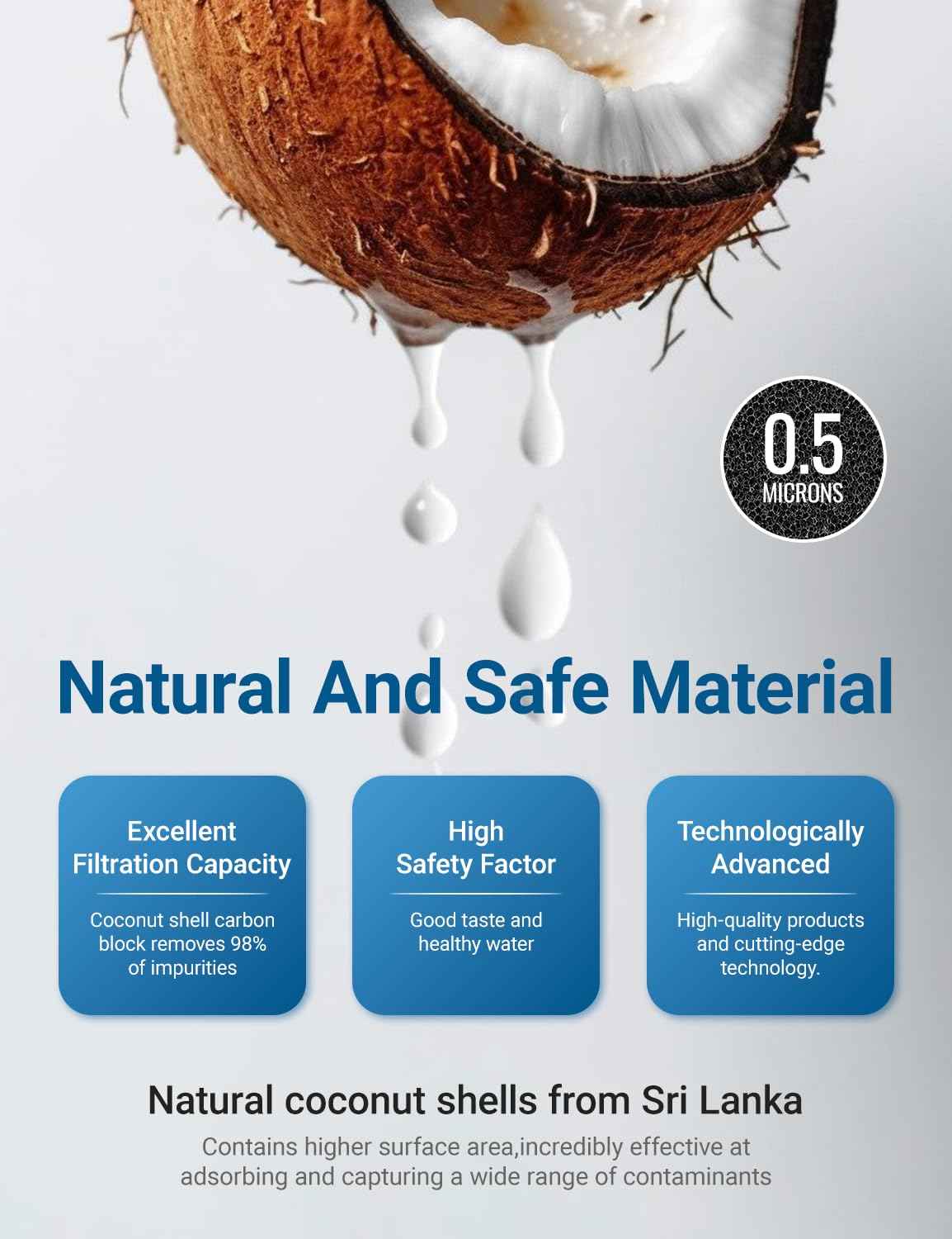 RWF0600A Replacement for MWF GE Water Filter,MWFP, MWFA, MWFAP, MWFINT, GWF, GWFA, HWF, HWFA, HDX FMG-1,WFC1201, GSE25GSHECSS, 197D6321P006,3 Pack,Cobectal