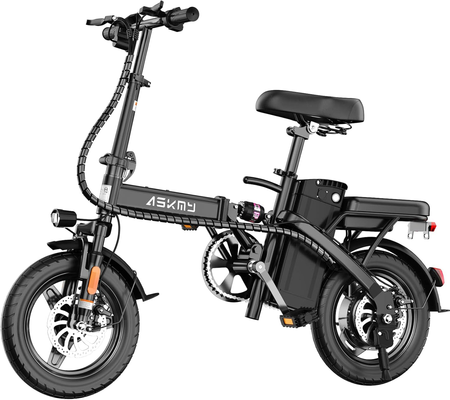 REOCRO Foldable Electric Bike - 700W Mini E-Bike with 48V Removable Battery | 30-60 Miles Range
