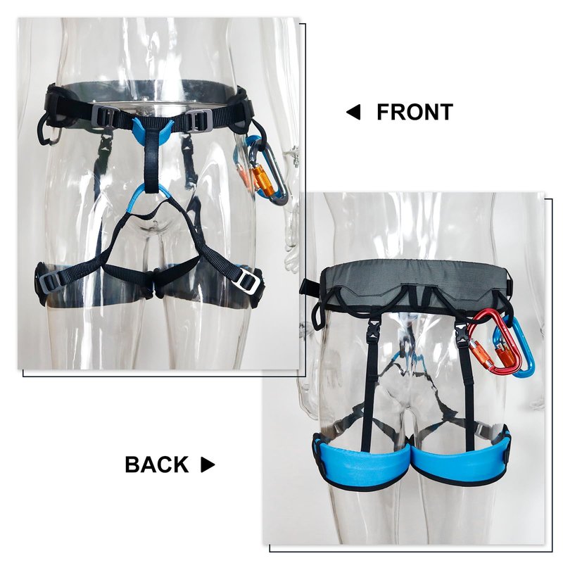 NewDoar Climbing Harness, Mountaineering Rock Climbing Harness, Men Women Tree Ice Climbing Half Body, Safety Belt Rappelling(Small)