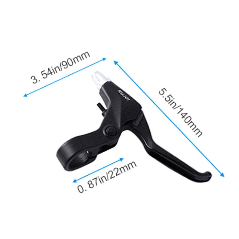 RUJOI Bike Brake Lever Set, 1 Pair Aluminum Alloy Levers with 2 Sets Brake Cable & Housing, Fits 22.2 mm (7/8") Handlebars, for MTB/Road/Folding Bikes.