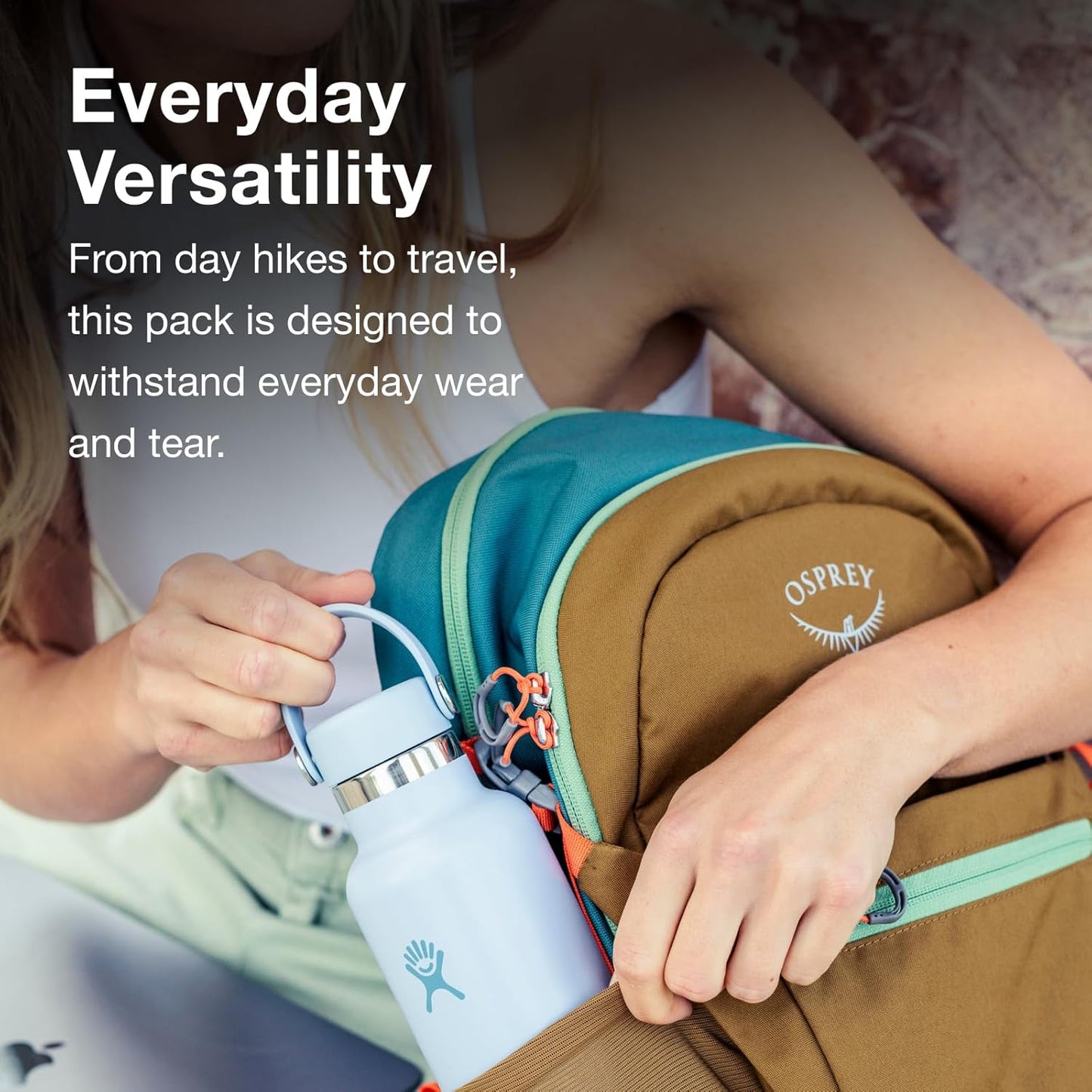 Osprey Daylite Plus Commuter Backpack - Versatile Design for Men & Women | Dark Charcoal/Blue Flame