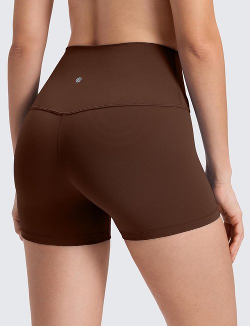CRZ YOGA Biker Shorts - Butterluxe High Waisted Spandex for Women's Workout | 4'' Length