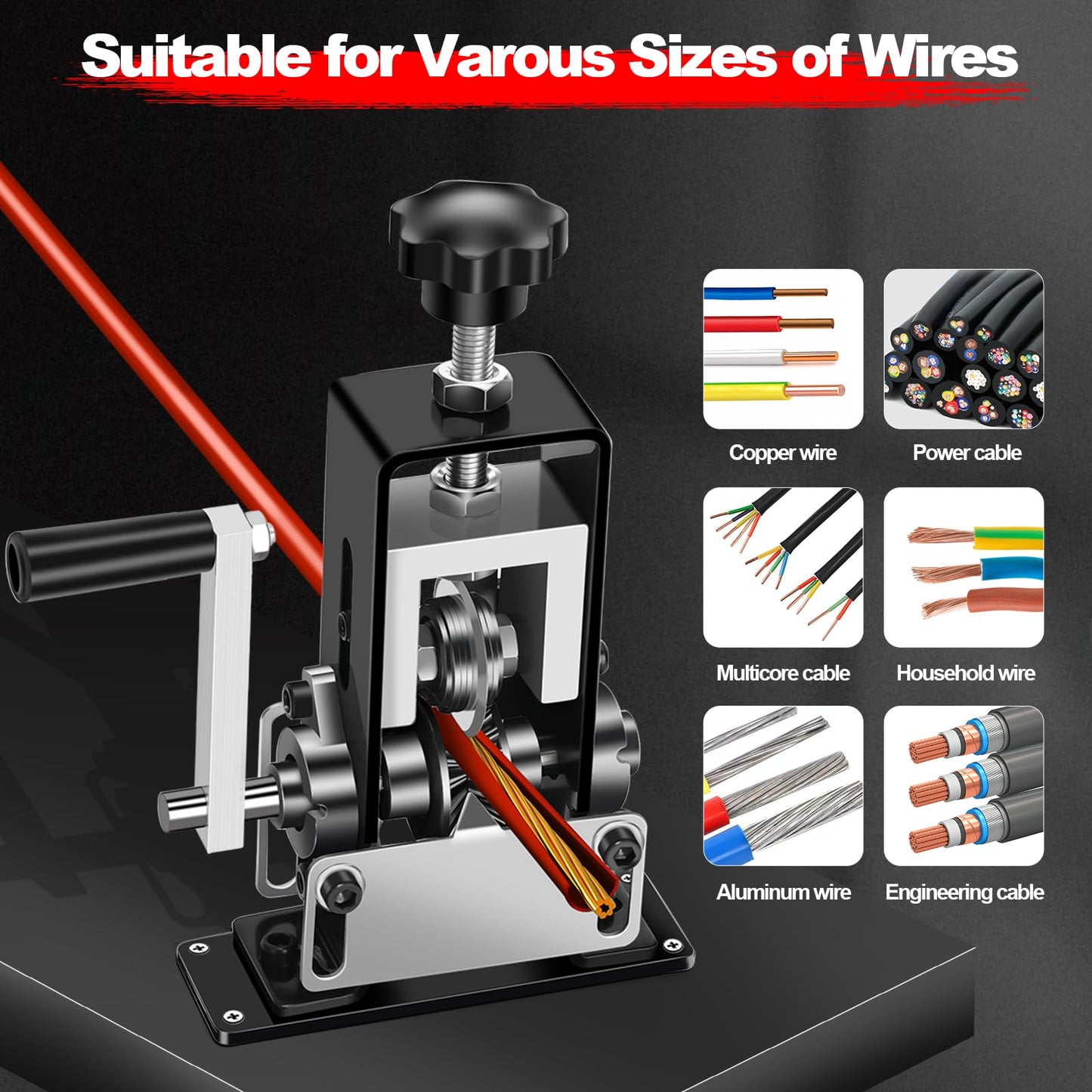 Trivd Frol 2 PCS Manual Wire Stripper Replacement Blades, Tungsten Steel, Silver