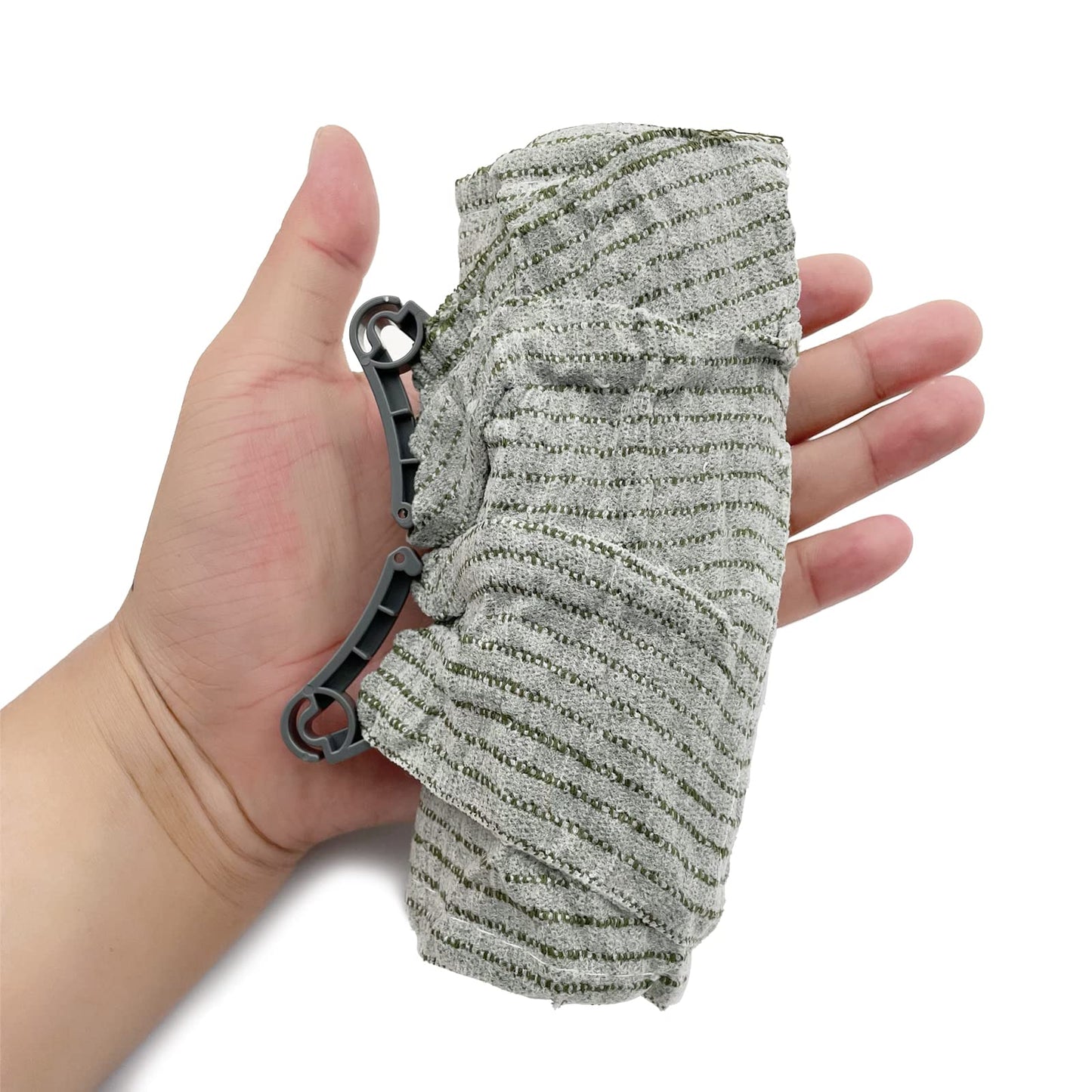 Israeli Emergency Bandage 4 Inch, Vacuum Sealed Medical Compression Bandage,Trauma Wound Dressing, Self-Adhesive Combat Tactical First Aid Kit (4 Inch 4 Pcs)