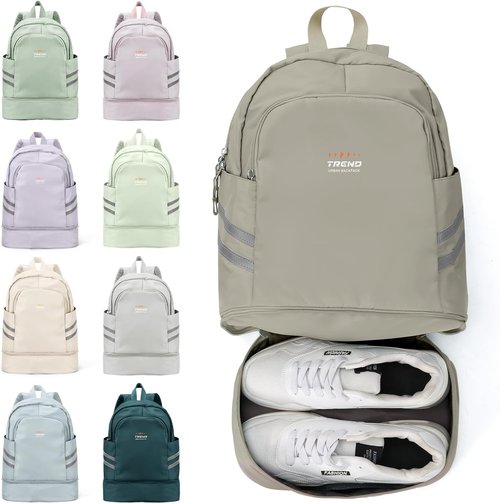 Coofay Gym Backpack - Waterproof Lightweight Travel Bag with Shoe Compartment | Perfect for Women