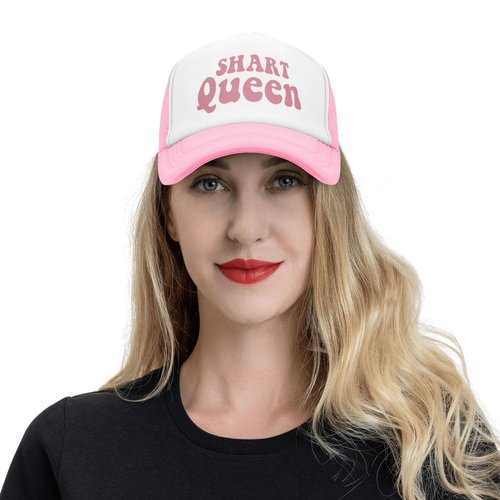 Shart Queen Funny Trucker Hats for Women Crazy Hats for Adults Pink Dirty Inappropriate Trucker Hats Cute Bachelorette Hats