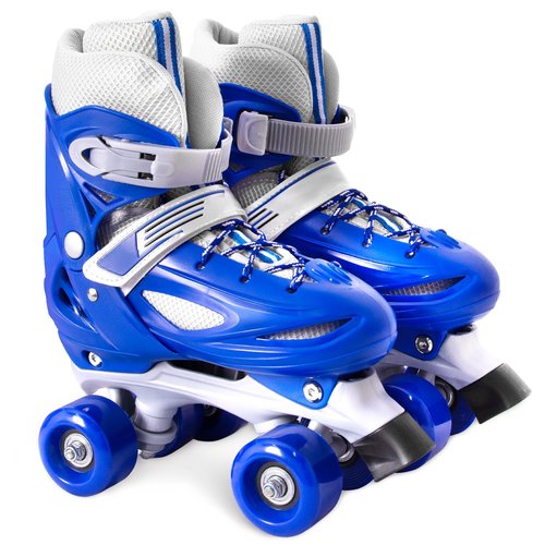 Fotoumgl Rainbow Toddler Roller Skates - Size 4 Adjustable | Light Up Quad Skates for Girls & Boys Beginners Aged 3-12
