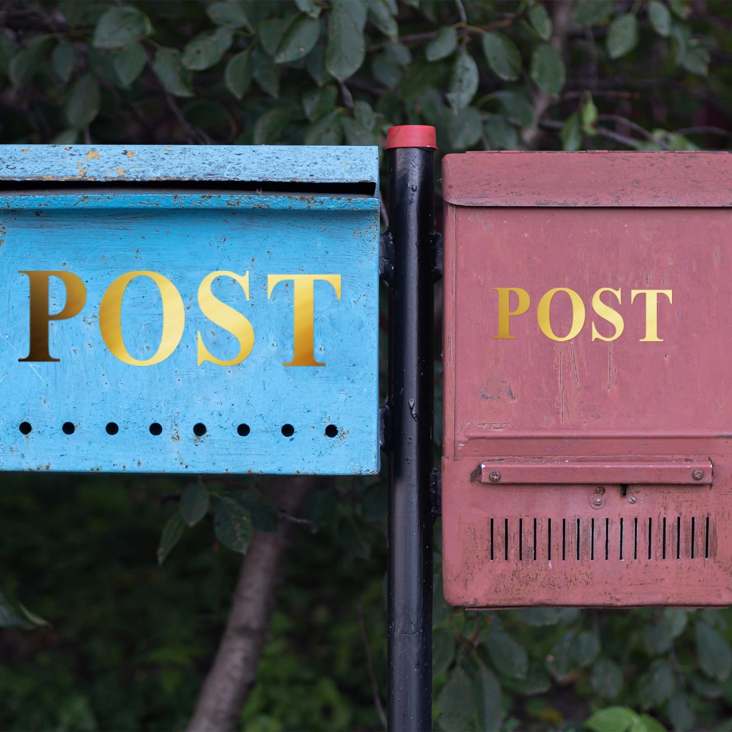 Fulmoon 8 Sheets 416 Pcs Vinyl Letters Stickers Alphabet Number Self Adhesive Letters Stick on Vinyl Waterproof Mailbox Decals for Mailbox Signs Window Door Cars(Mirror Gold,1 Inch, 2 Inch)