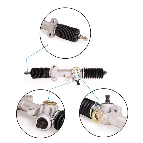 10L0L Steering Gear Box Assembly for Club Car DS, Carryall, Turf Golf Cart 1984-2004, Replace OEM 101878302 1012452