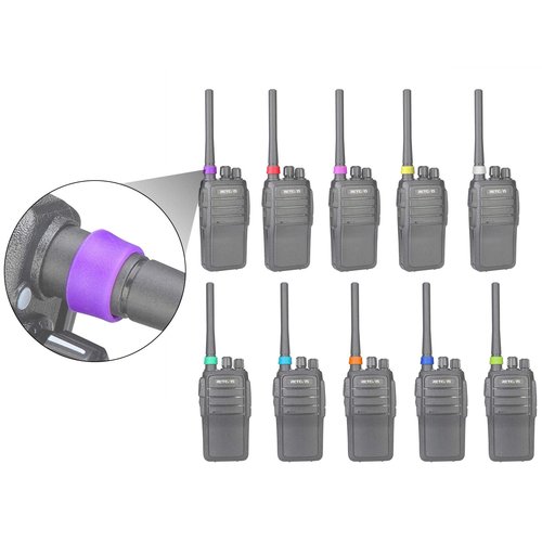 Retevis Two Way Radio Antenna Rubber Ring Color Bands Compatible with Retevis H-777 RT22 RT21 RT27 RT22S RB18 RT17 RT18 RT19 RT28 H-777S Walkie Talkies,Rubber Ring Identify and Classify (10 Pack)