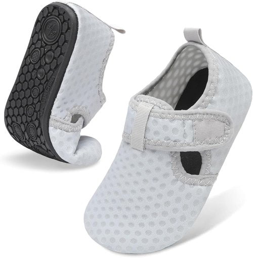 LeIsfIt Kids Water Shoes - Quick Dry Aqua Socks for Boys & Girls | Breathable Non-Slip Swim Footwear